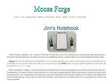 Tablet Screenshot of mooseforge.com